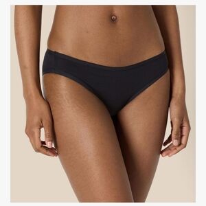 Amazon Essentials Black Cotton Bikini Brief - Full Coverage